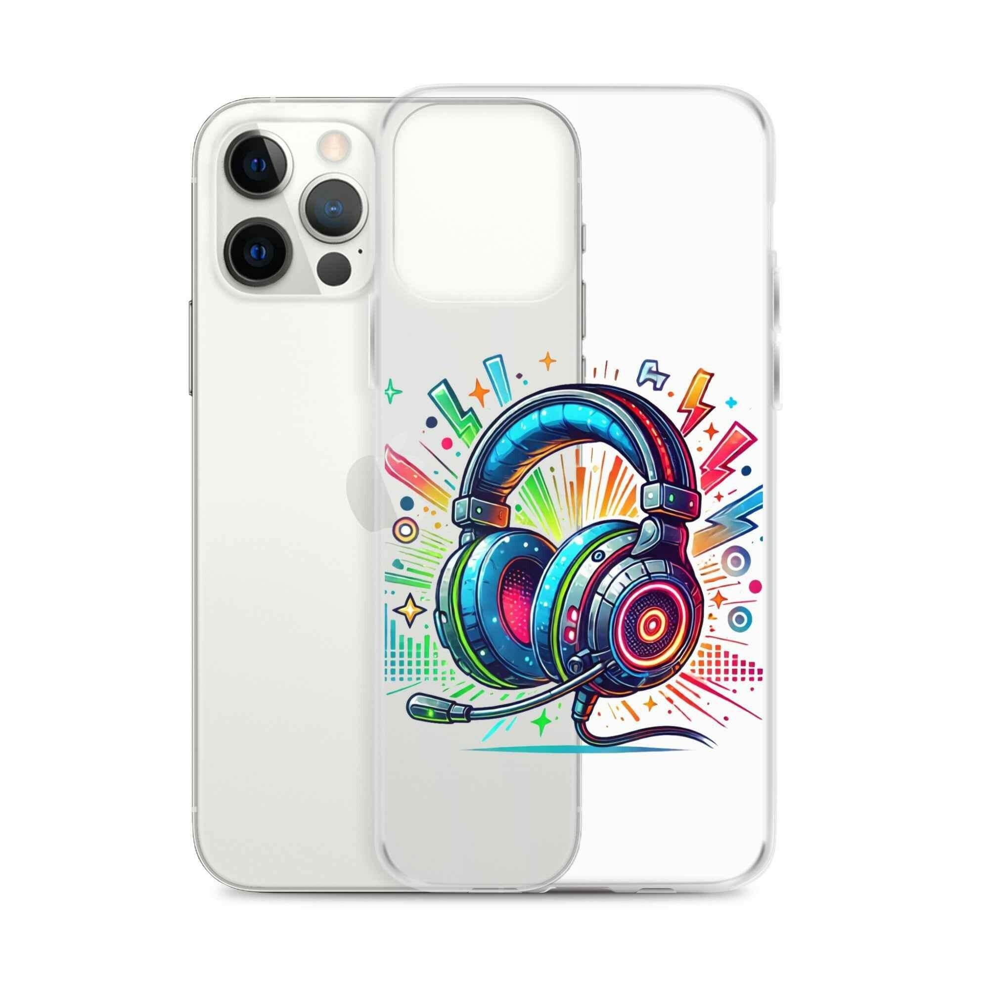Coque iPhone® Design Gamer Casque Coloré - Legeekshop - Legeekshop
