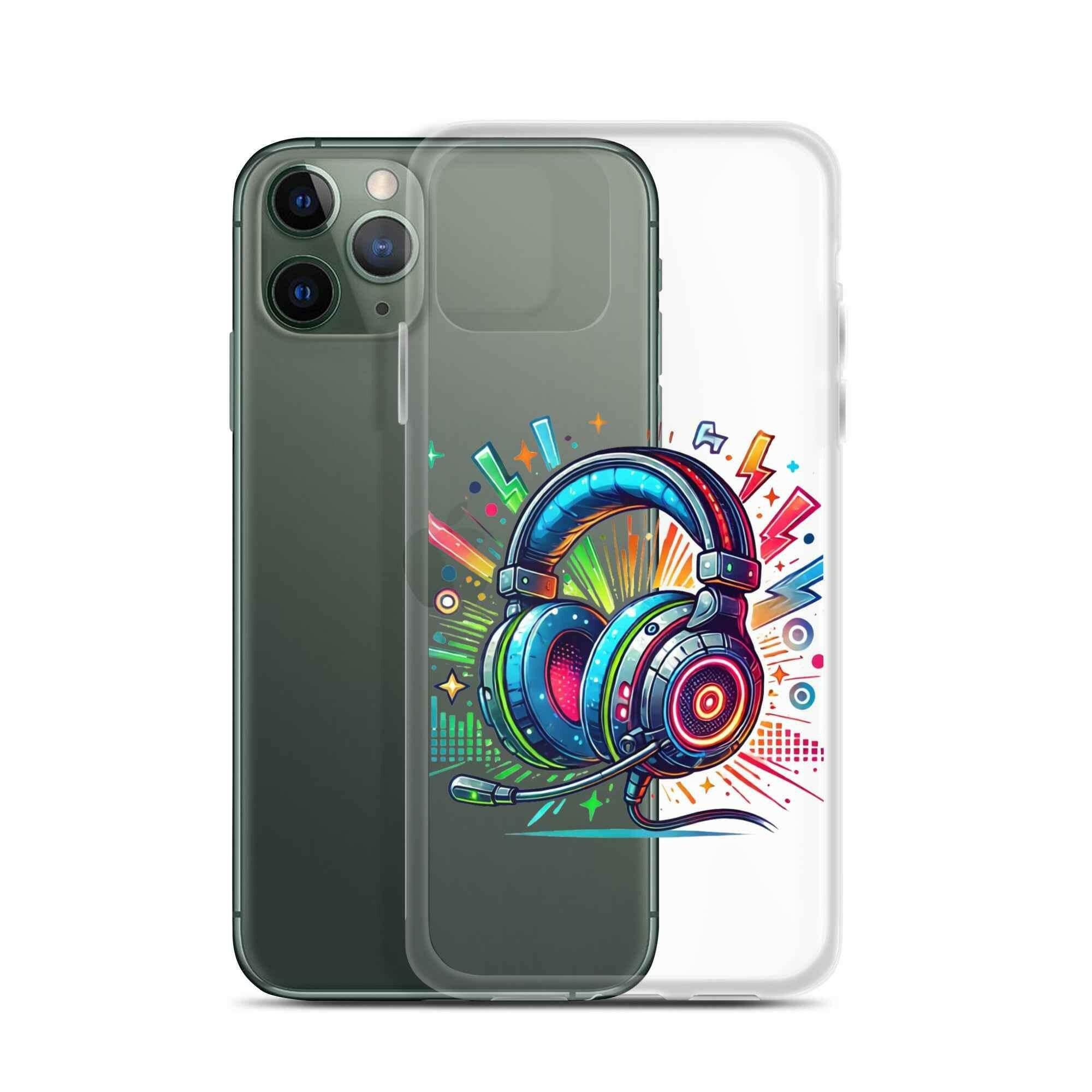 Coque iPhone® Design Gamer Casque Coloré - Legeekshop - Legeekshop