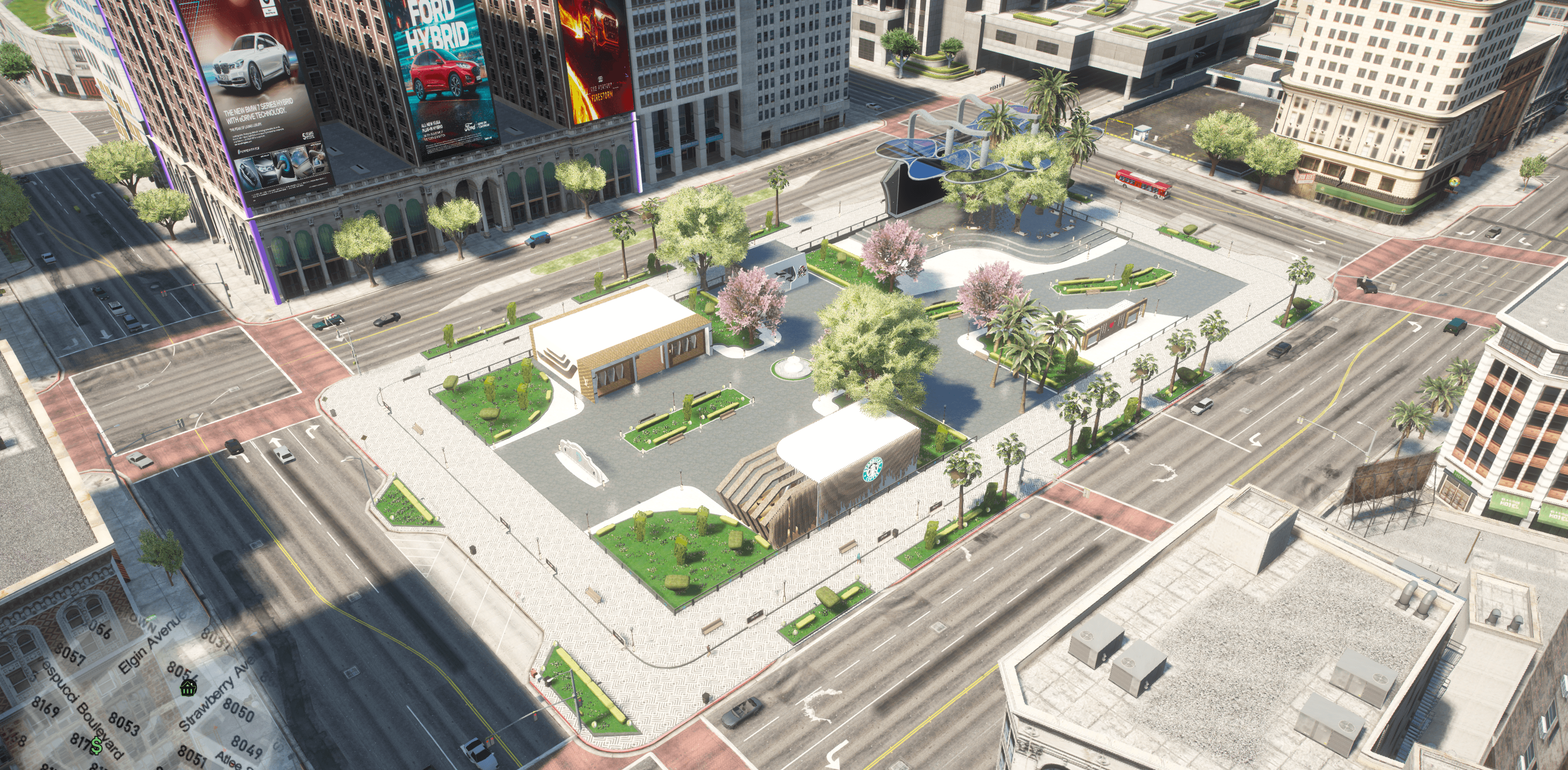 🏙️ MLO Mapping Place des Cubes FiveM - Boutique, Tattoo, Café | FiveM RP 🎮 - Legeekshop