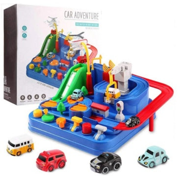 Circuit Voitures Parking Rails Aventure Jouet Enfant Piste