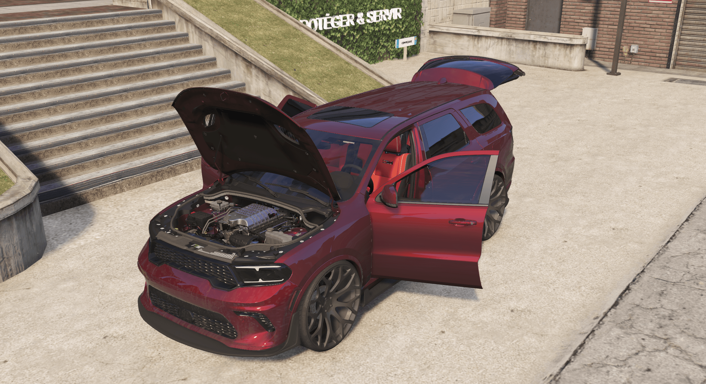 🚘 Dodge Durango Débadgé - Véhicule FiveM 🔥 - Legeekshop