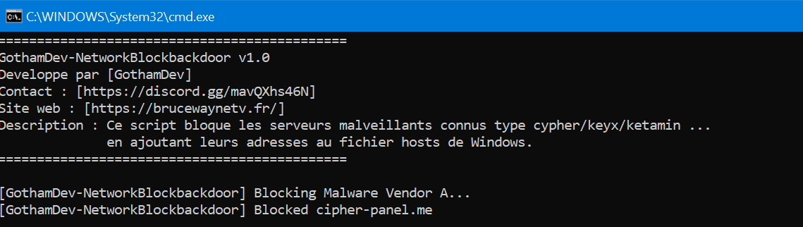 GothamDev-NetworkBlockbackdoor v1.0 - Legeekshop