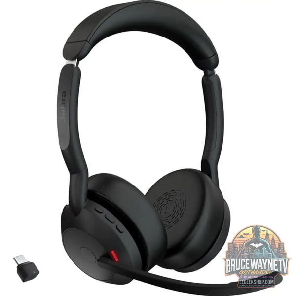 Jabra Evolve2 55, Headset noir, Stereo, UC, USB-C, Link380c - Jabra