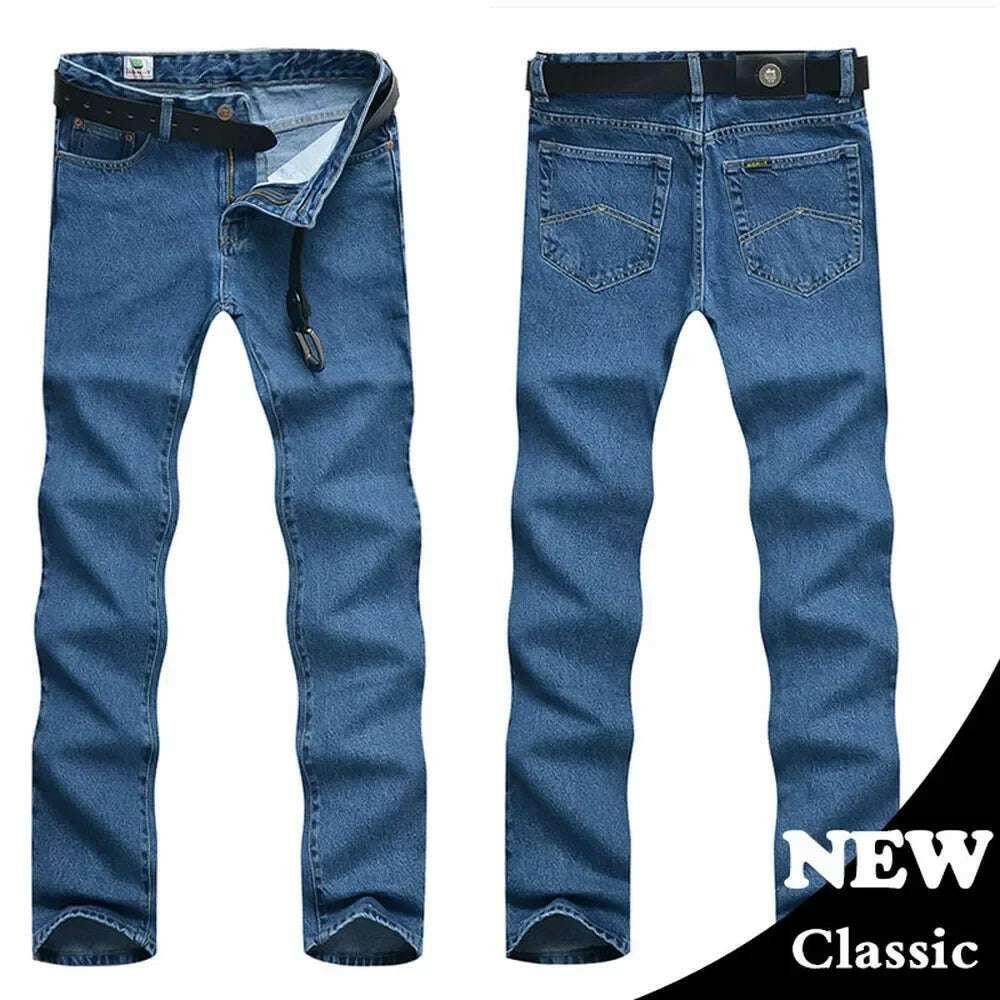 Jean Classique Homme, Pantalon en Denim Coupe Droite, Extensible, Style Business | Mlengnt | Wayne Outfitters - Legeekshop