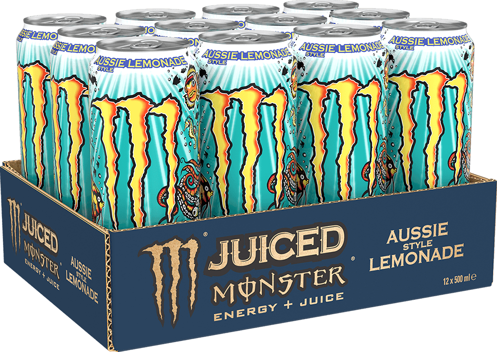 Monster Energy Aussie Lemonade (12 x 500 ml) ou à l’unité - Legeekshop