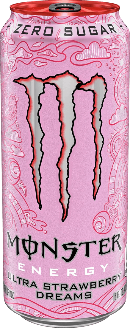 Monster Energy Ultra Strawberry Dreams (12 x 500 ml) ou à l'unité - Legeekshop