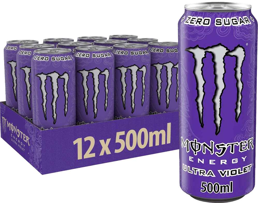 Monster Energy Ultra Violet (12 x 500 ml) ou à l'unité - Legeekshop
