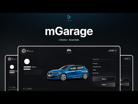 🔧 Codem Garage Script – Open Source ESX & QBCore 🔧.