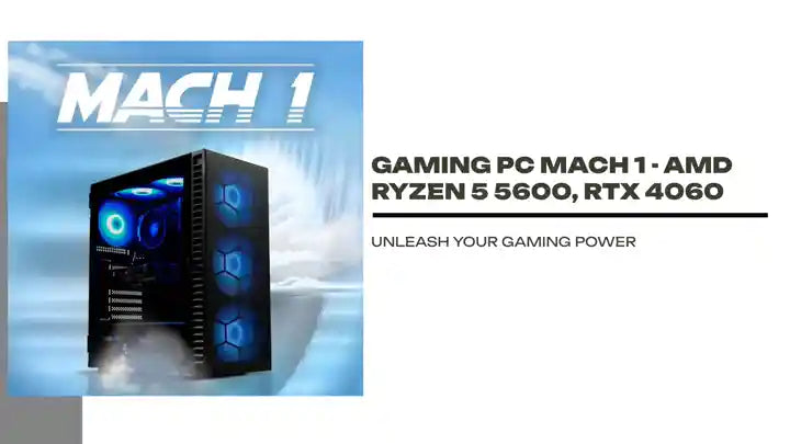 Gaming PC Mach 1 - AMD Ryzen 5 5600, RTX 4060 by@Outfy