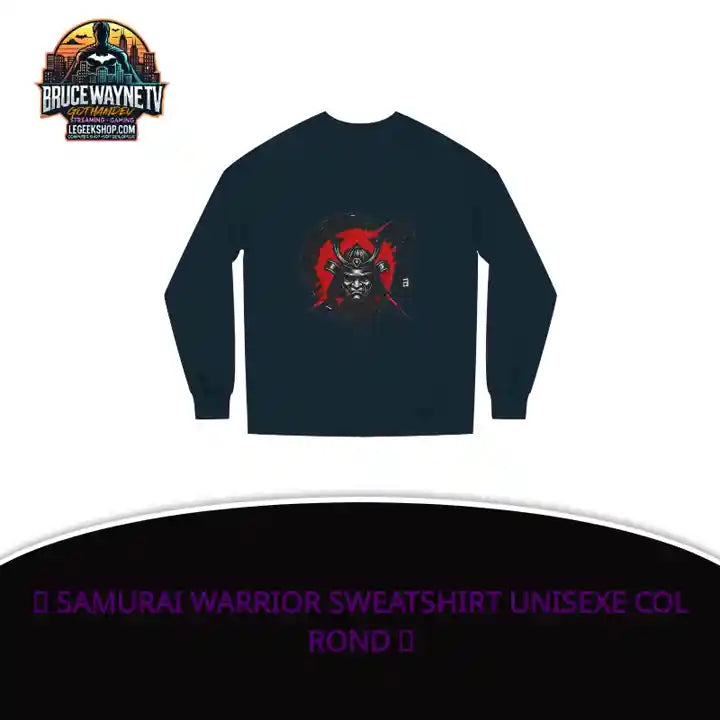 🎮 Samurai Warrior Sweatshirt Unisexe Col Rond 🎮 by@Outfy