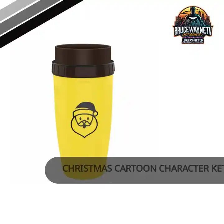 Christmas Cartoon Character Kettle with Straw by@Outfy