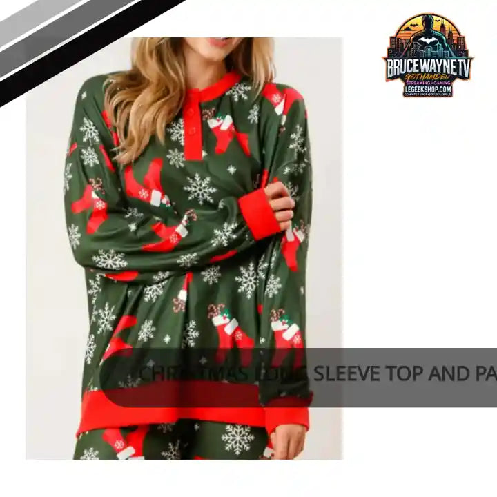 Christmas Long Sleeve Top and Pants Lounge Set by@Outfy