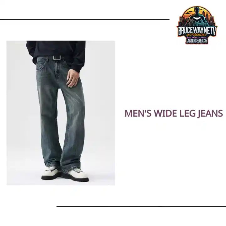 Men's Wide Leg Jeans by@Outfy