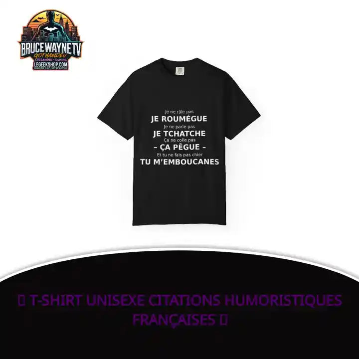 🎮 T-shirt Unisexe Citations Humoristiques Françaises 🎮 by@Outfy