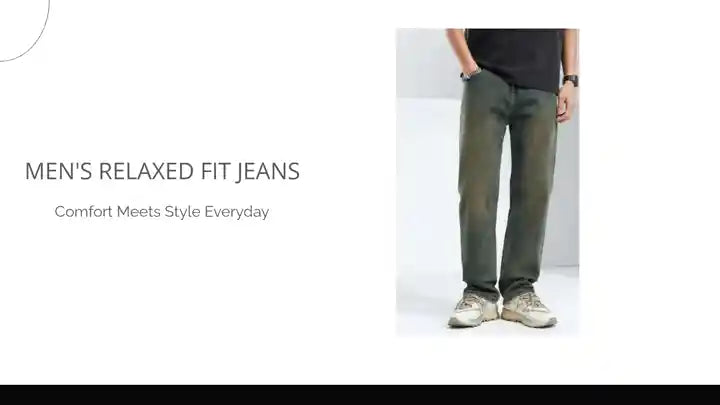 Men's Relaxed Fit Jeans by@Outfy