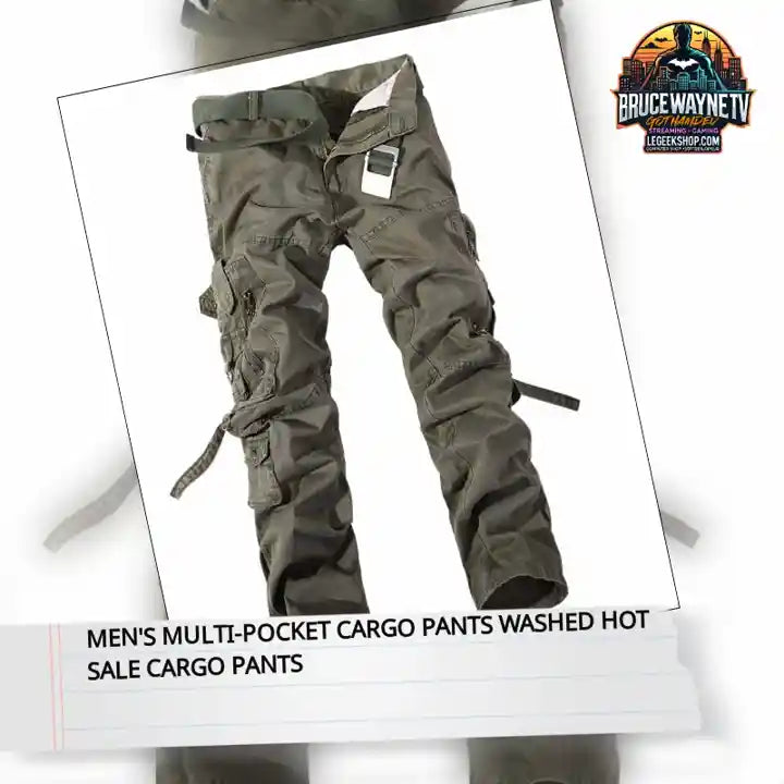 Men's Multi-pocket Cargo Pants Washed Hot Sale Cargo Pants by@Outfy