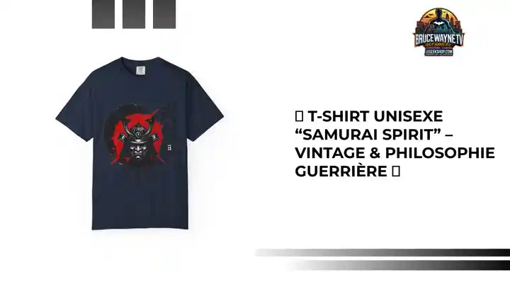 🎮 T-shirt Unisexe “Samurai Spirit” – Vintage & Philosophie Guerrière 🎮 by@Outfy