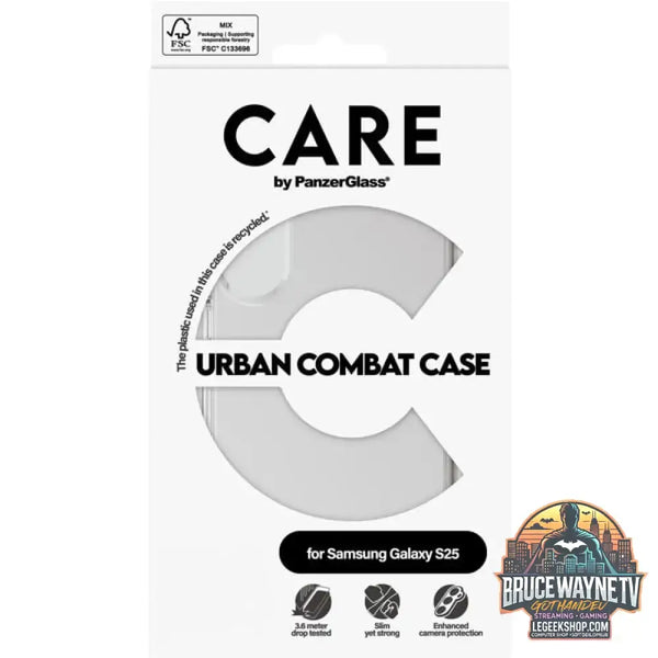 PanzerGlass Urban Combat Case, Handyhülle transparent, Samsung Galaxy S25 - PanzerGlass