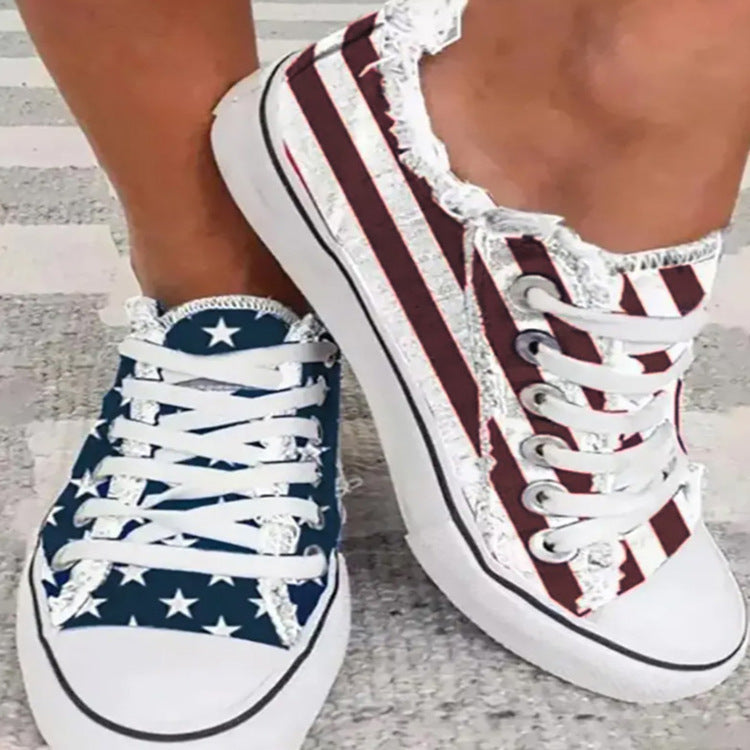 Chaussures Canvas Femme Graffiti Halloween Casual Lacets