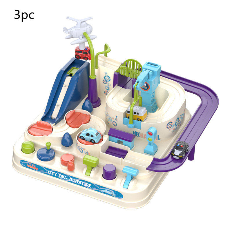 Circuit Voitures Parking Rails Aventure Jouet Enfant Piste