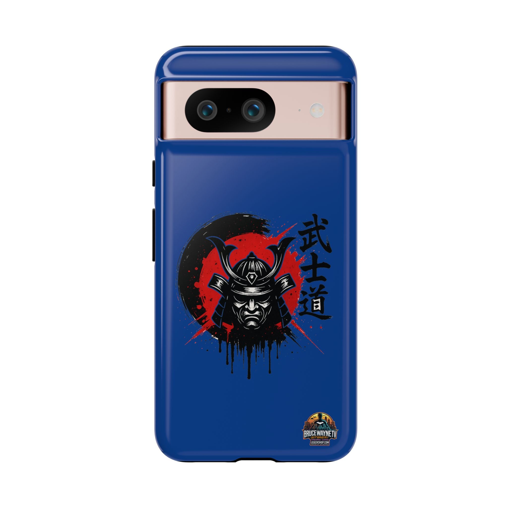 📱 samurai phone case Bleue foncé – coque renforcée Pixel & Galaxy 📱
