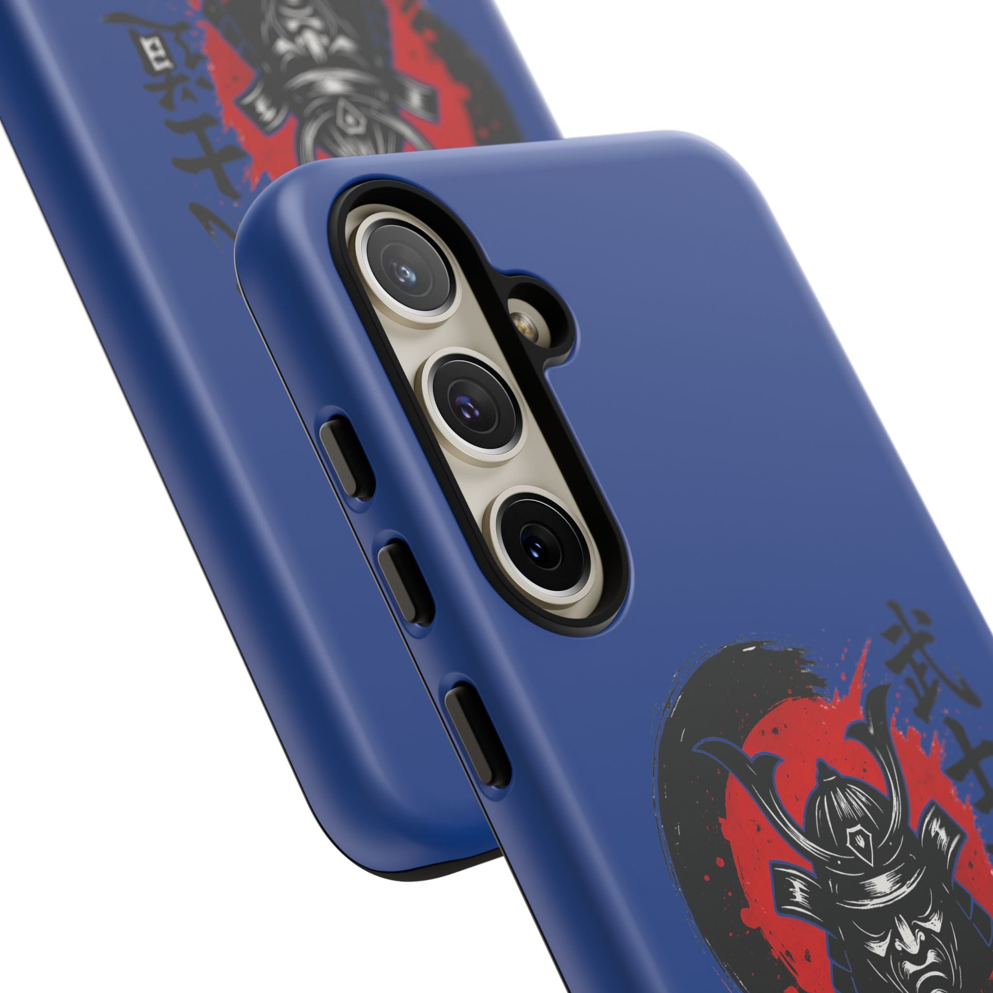 📱 samurai phone case Bleue foncé – coque renforcée Pixel & Galaxy 📱