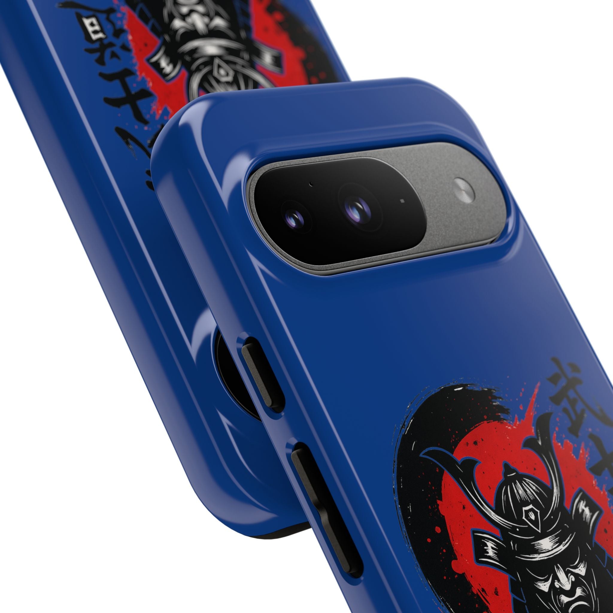 📱 samurai phone case Bleue foncé – coque renforcée Pixel & Galaxy 📱