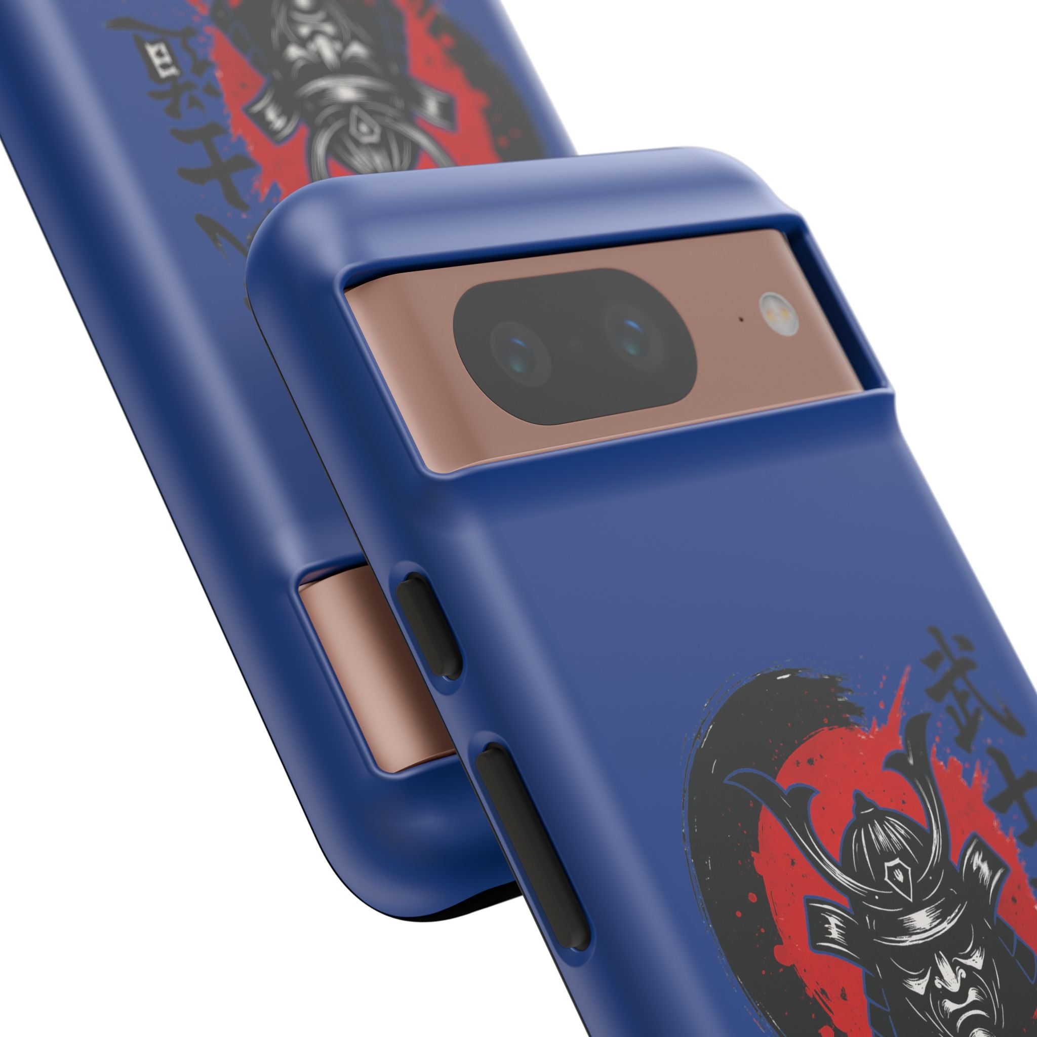 📱 samurai phone case Bleue foncé – coque renforcée Pixel & Galaxy 📱