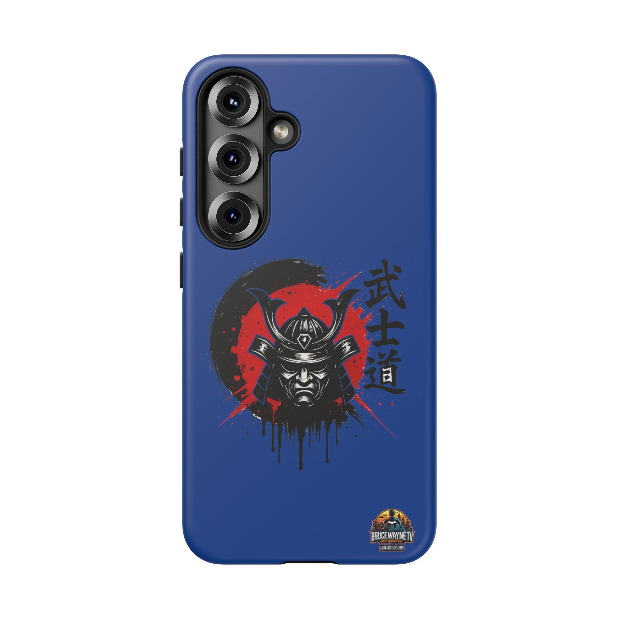 📱 samurai phone case Bleue foncé – coque renforcée Pixel & Galaxy 📱