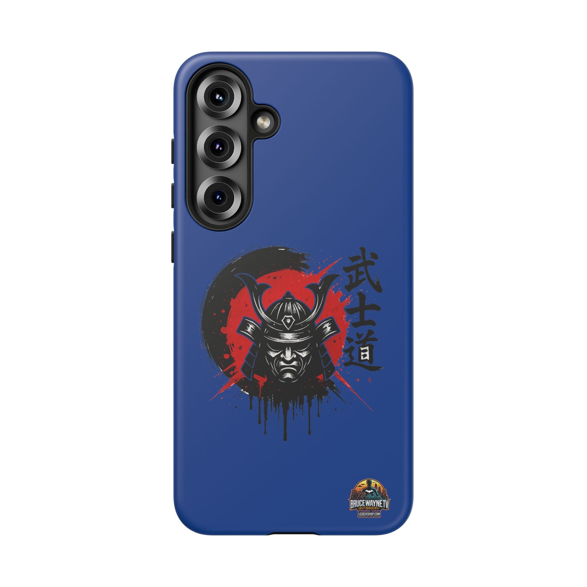 📱 samurai phone case Bleue foncé – coque renforcée Pixel & Galaxy 📱