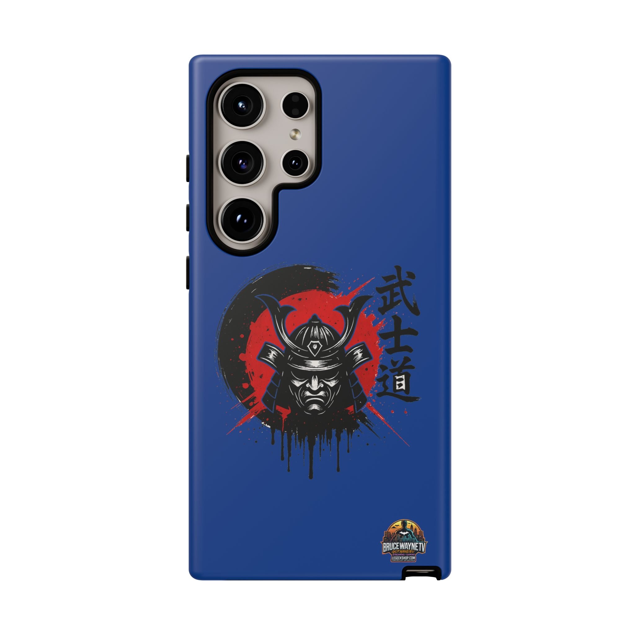 📱 samurai phone case Bleue foncé – coque renforcée Pixel & Galaxy 📱