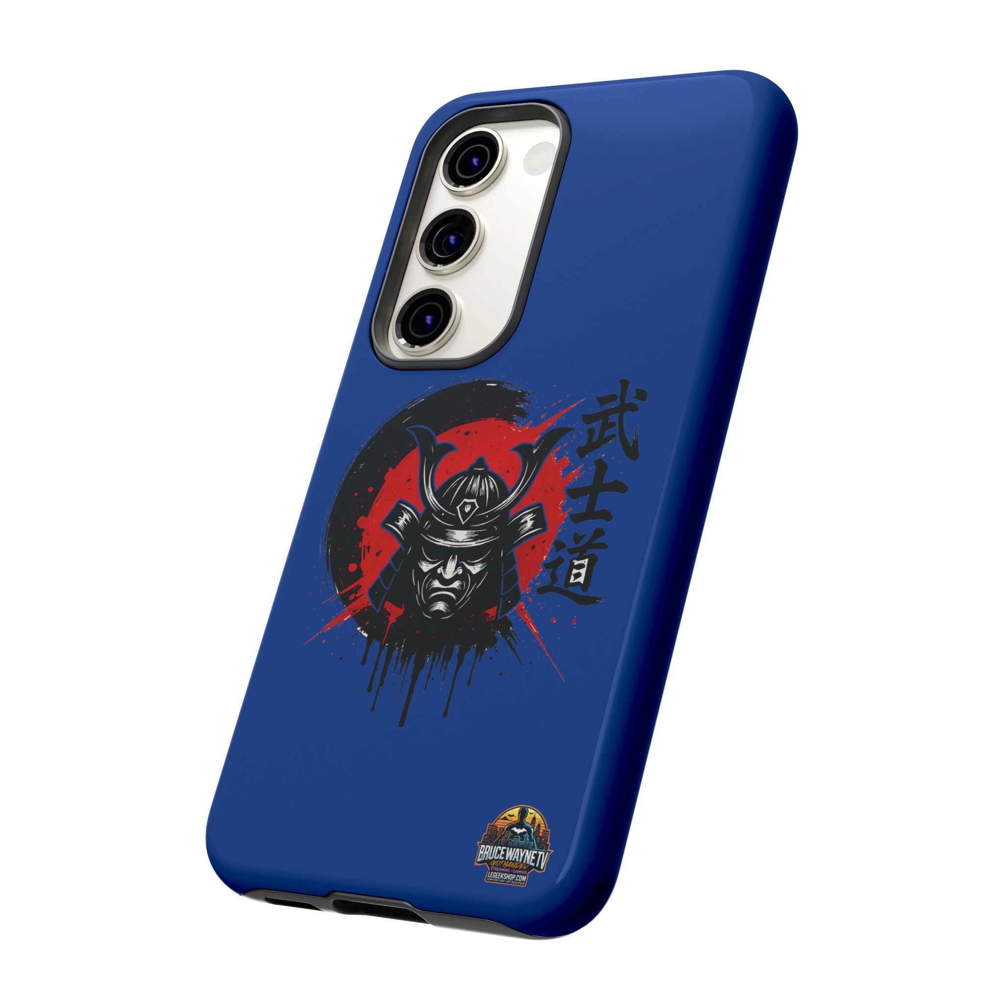 📱 samurai phone case Bleue foncé – coque renforcée Pixel & Galaxy 📱
