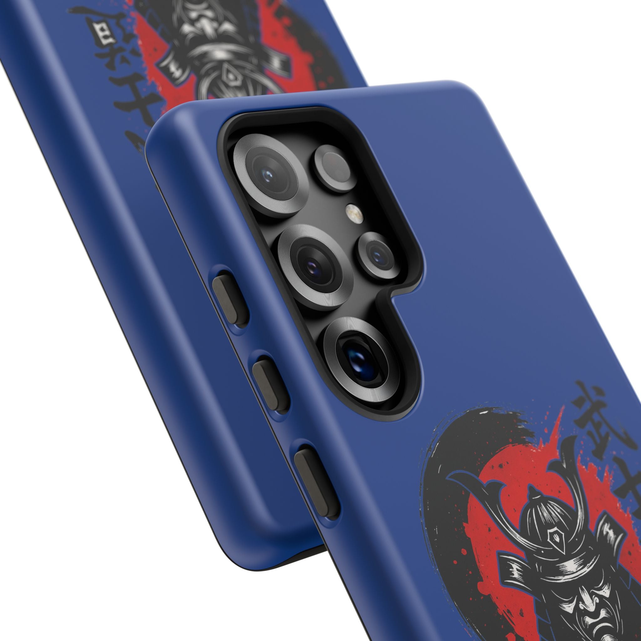 📱 samurai phone case Bleue foncé – coque renforcée Pixel & Galaxy 📱