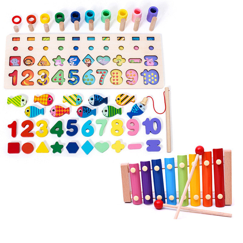 Puzzle 3D Alphabet Chiffres Bébé Éducatif Géométrique Coloré
