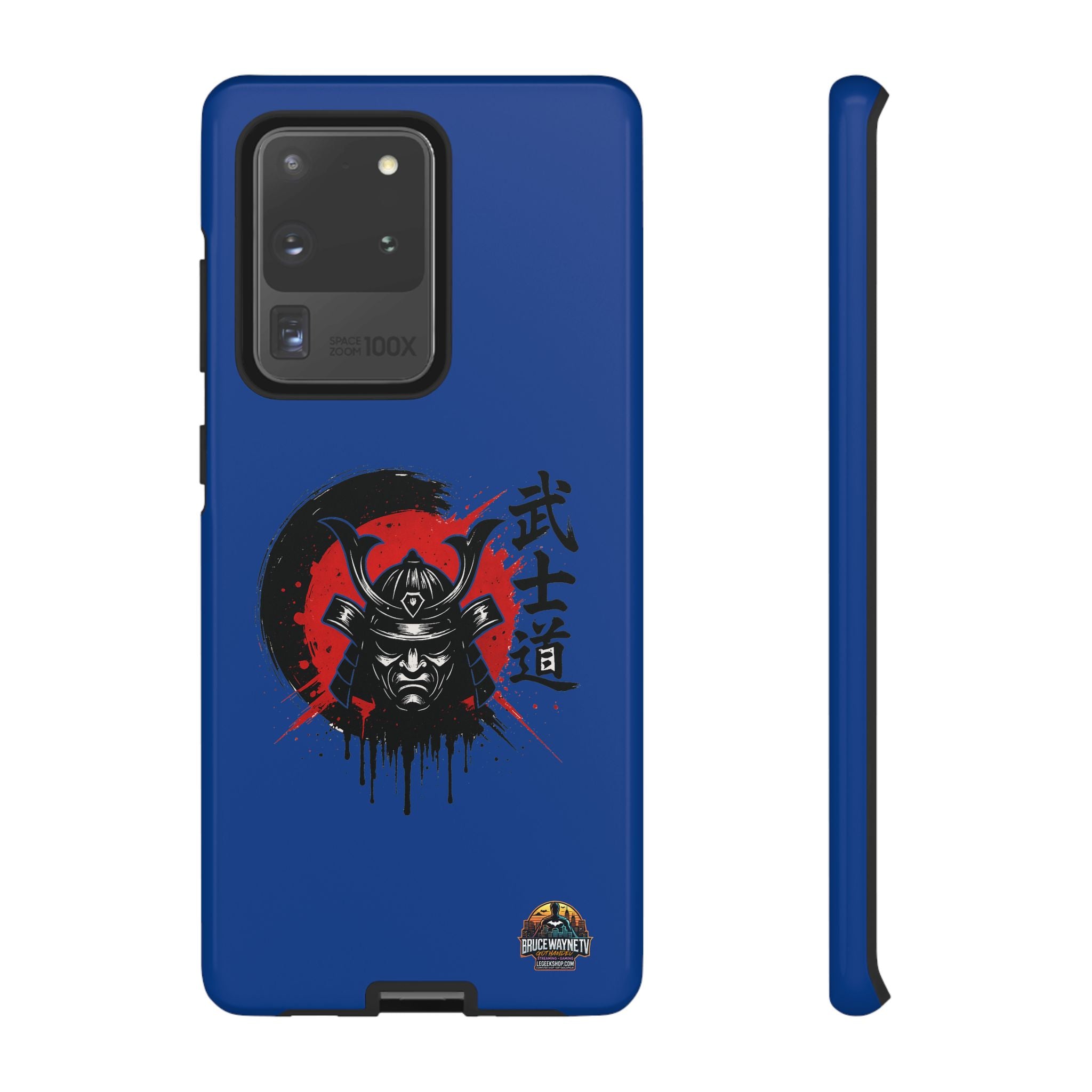 📱 samurai phone case Bleue foncé – coque renforcée Pixel & Galaxy 📱