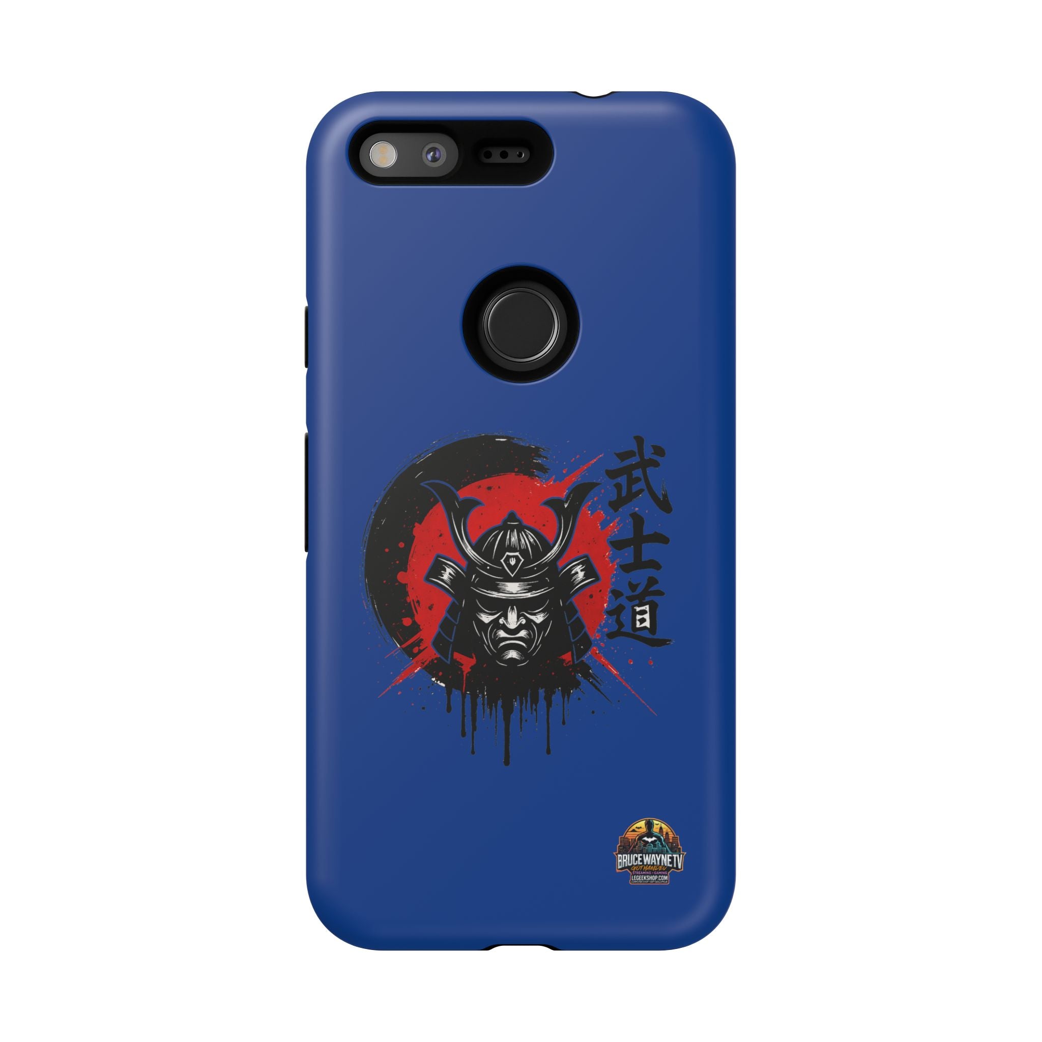 📱 samurai phone case Bleue foncé – coque renforcée Pixel & Galaxy 📱