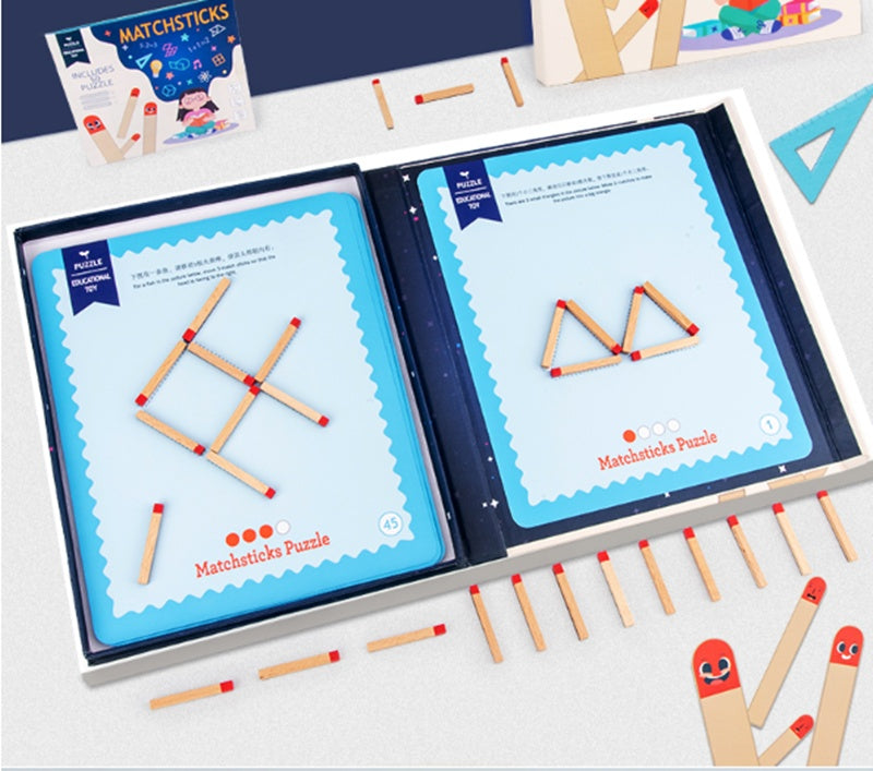 Jouet Éducatif Montessori Bois Réflexion Logique Enfant