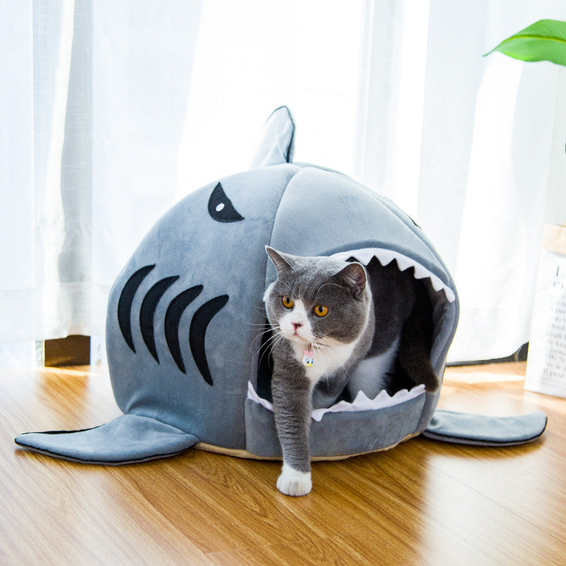 Lit Requin Animaux Chien Chat Niche Douillet Confortable