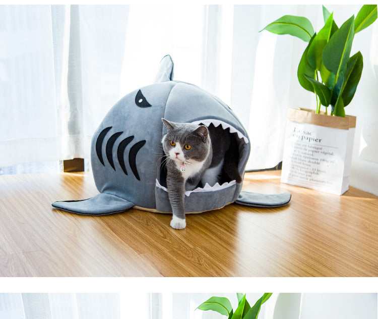 Lit Requin Animaux Chien Chat Niche Douillet Confortable