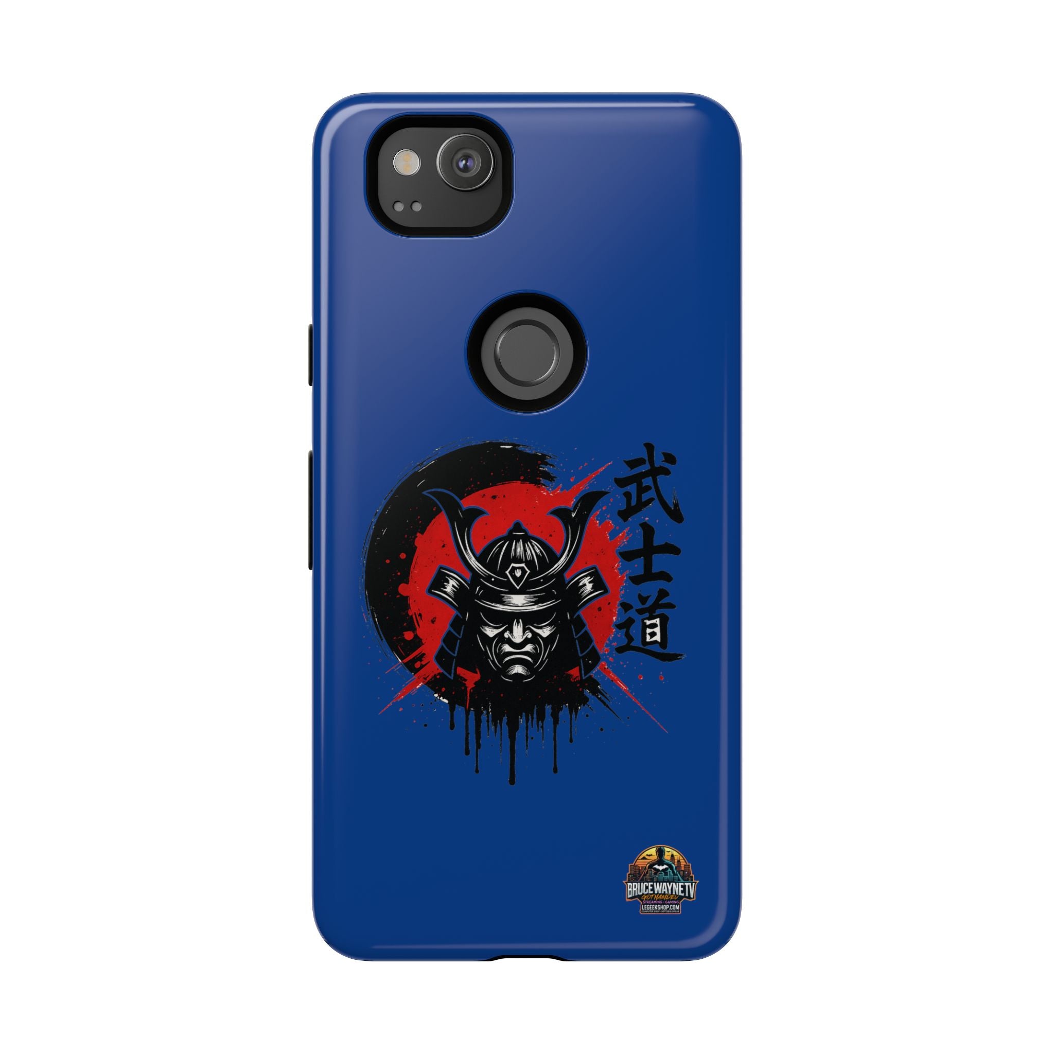 📱 samurai phone case Bleue foncé – coque renforcée Pixel & Galaxy 📱