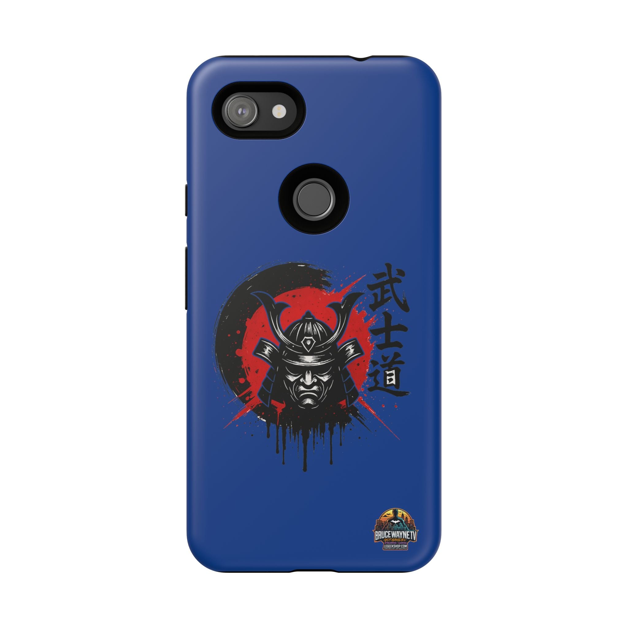 📱 samurai phone case Bleue foncé – coque renforcée Pixel & Galaxy 📱