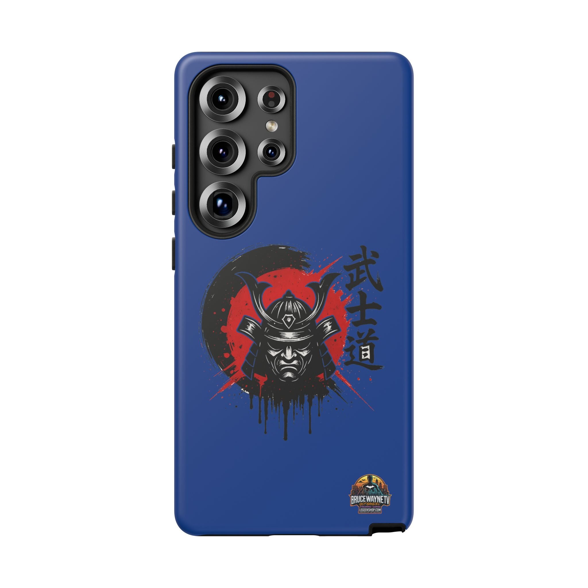 📱 samurai phone case Bleue foncé – coque renforcée Pixel & Galaxy 📱