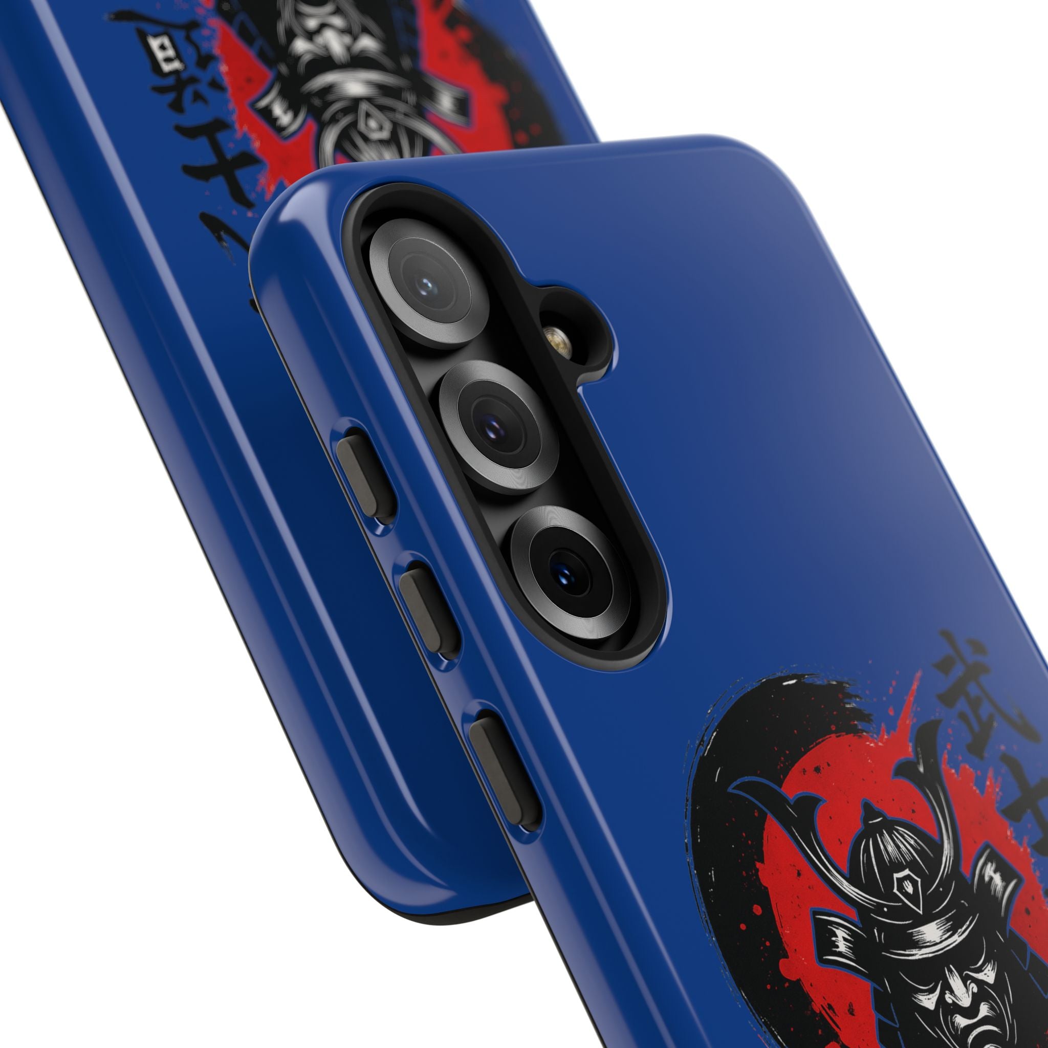 📱 samurai phone case Bleue foncé – coque renforcée Pixel & Galaxy 📱