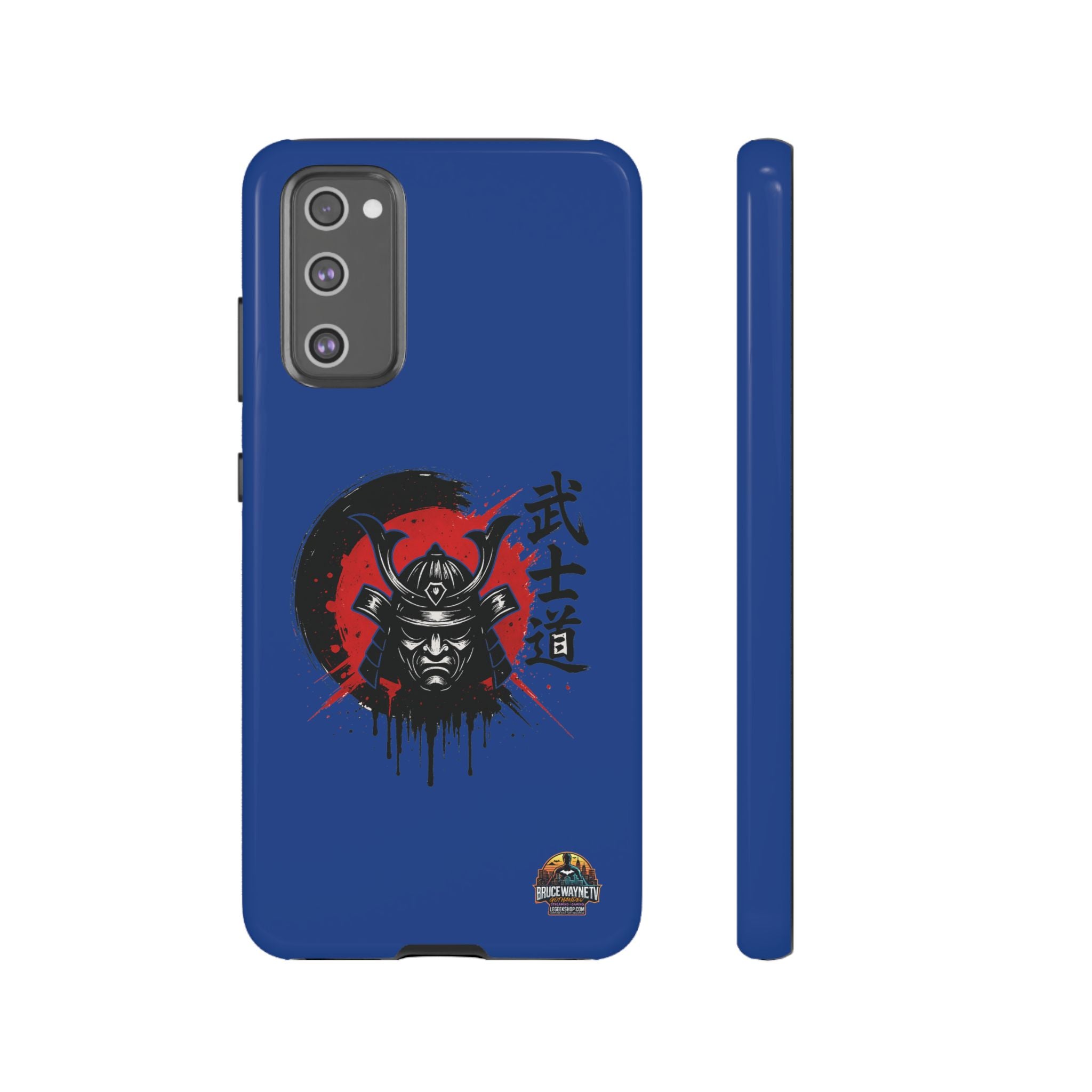 📱 samurai phone case Bleue foncé – coque renforcée Pixel & Galaxy 📱