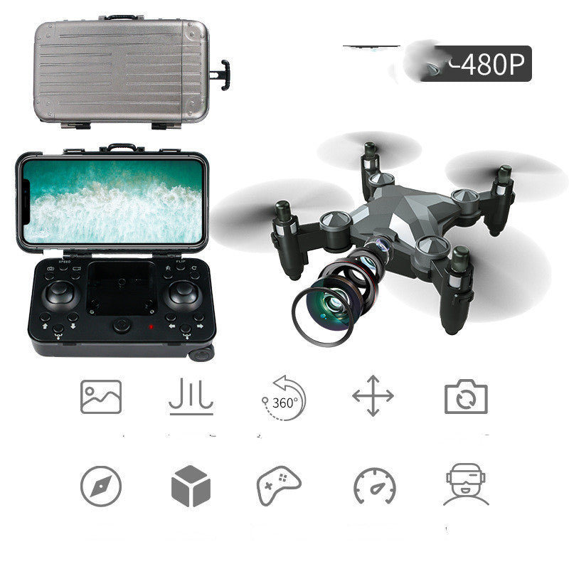 Drone Enfant Mini Pliable Caméra Télécommande Jouet Volant
