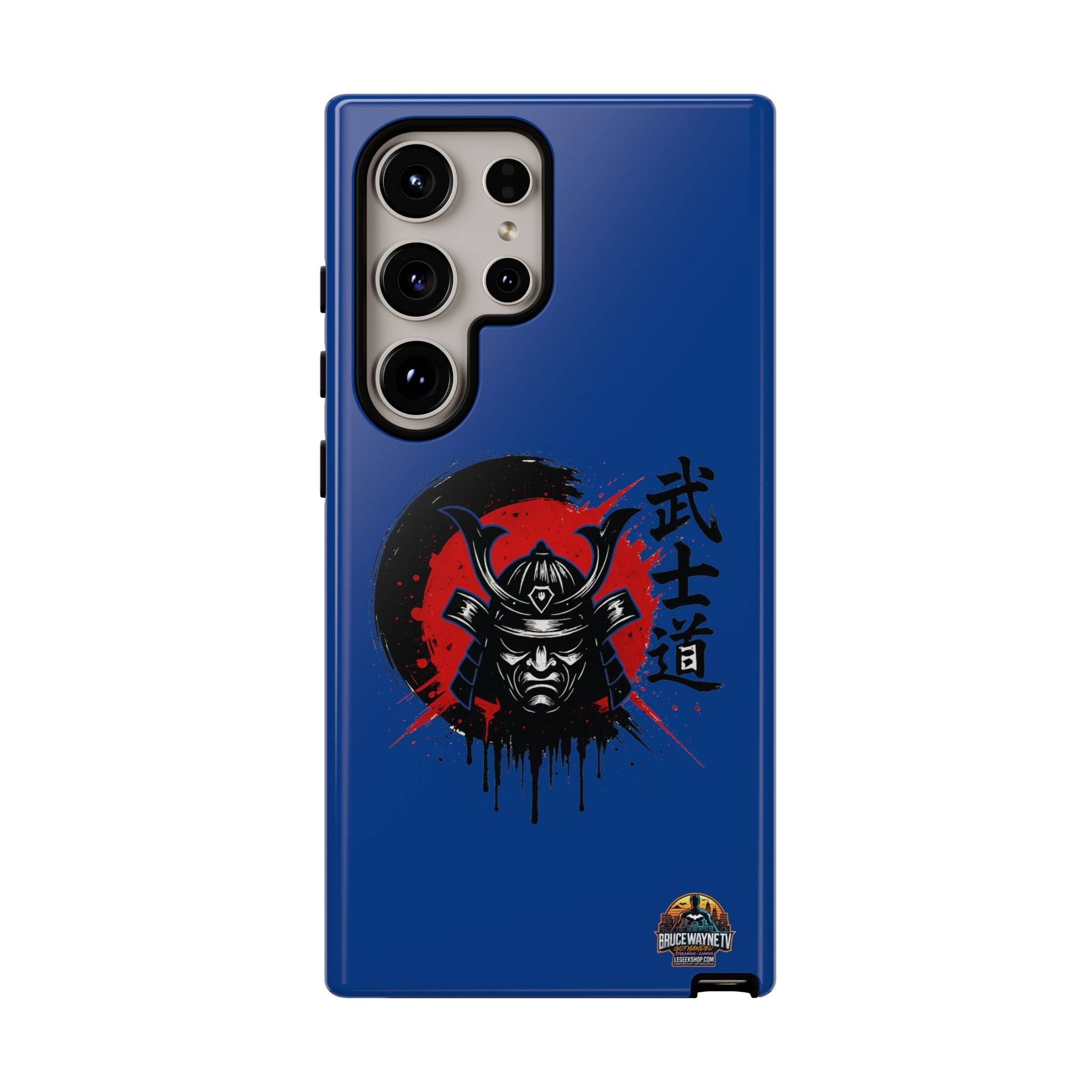 📱 samurai phone case Bleue foncé – coque renforcée Pixel & Galaxy 📱