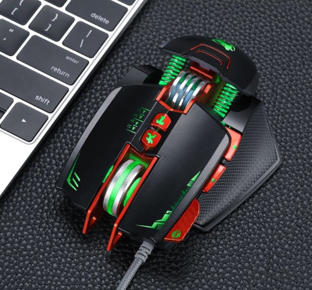Souris Gaming Thunder Wolf V9 RGB DPI Réglable Pro