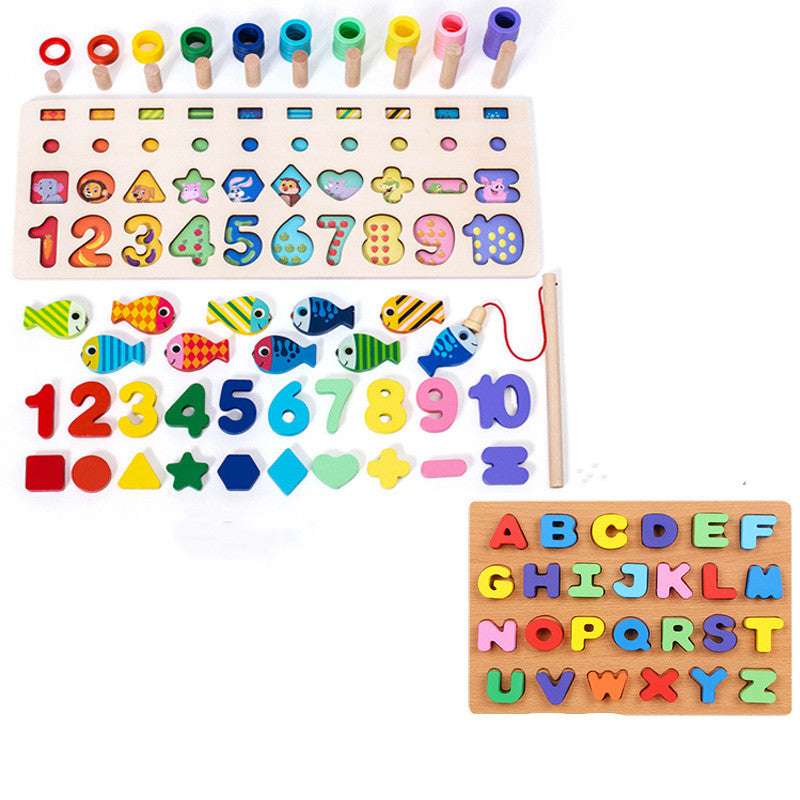 Puzzle 3D Alphabet Chiffres Bébé Éducatif Géométrique Coloré
