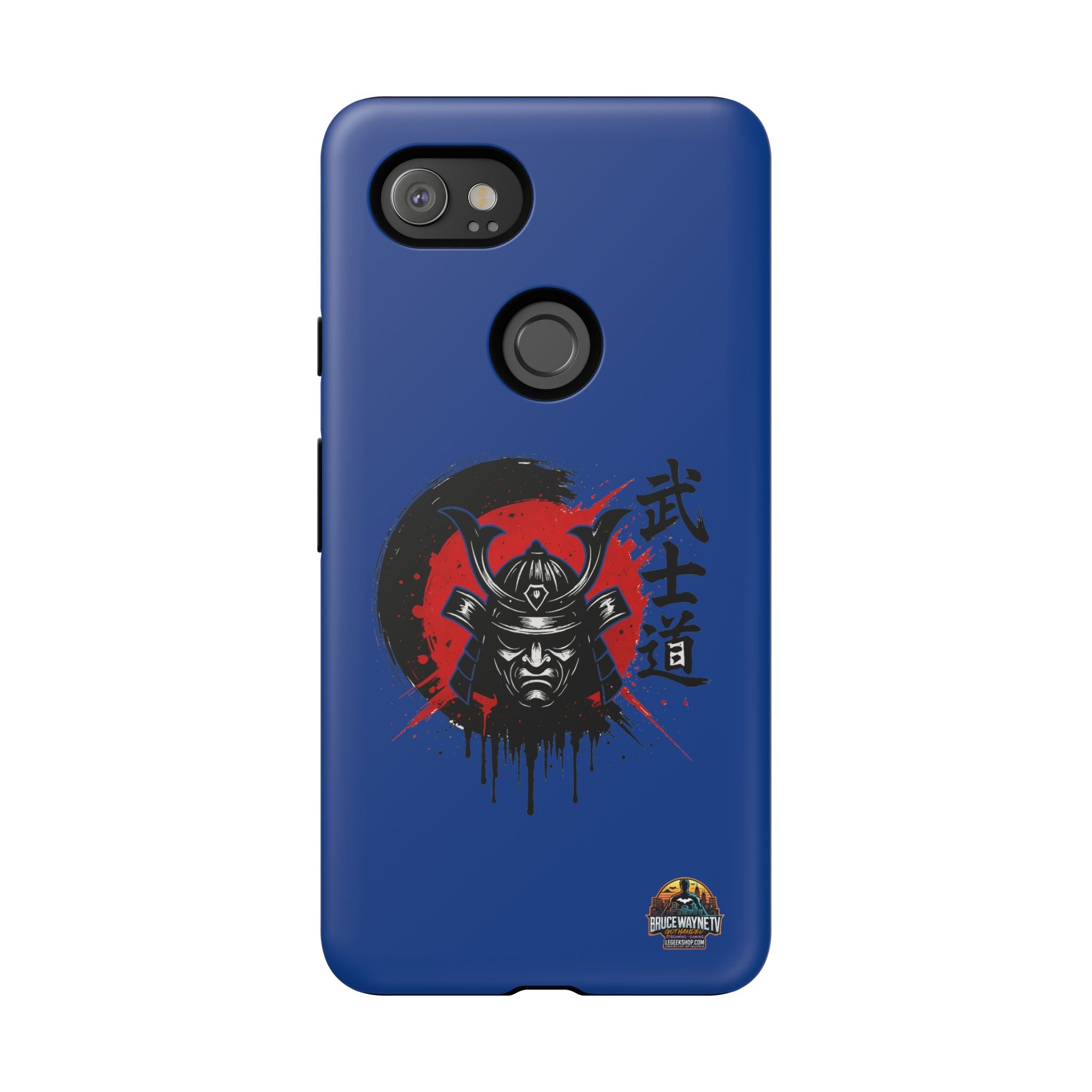 📱 samurai phone case Bleue foncé – coque renforcée Pixel & Galaxy 📱