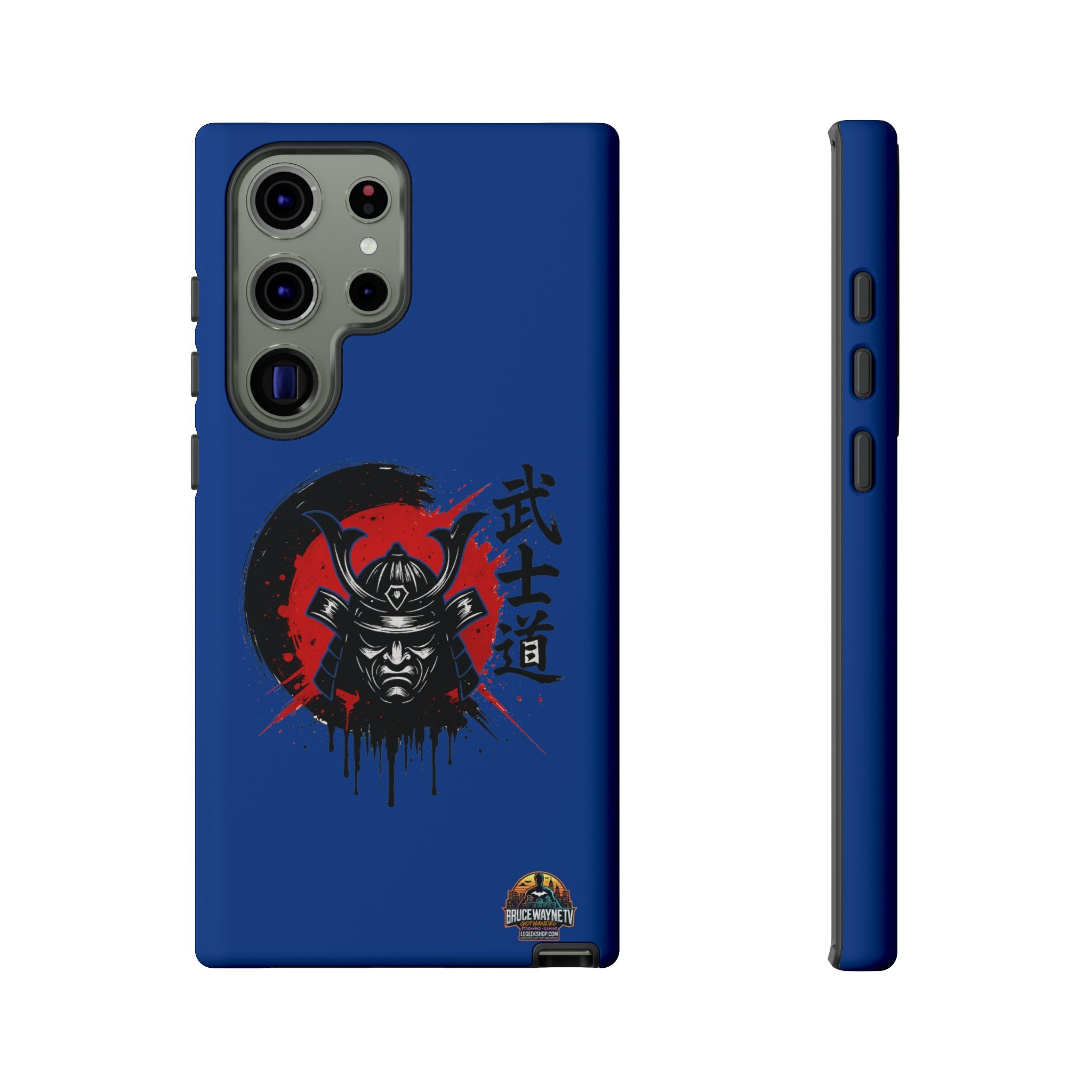 📱 samurai phone case Bleue foncé – coque renforcée Pixel & Galaxy 📱